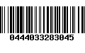 Código de Barras 0444033283045