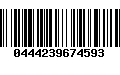 Código de Barras 0444239674593