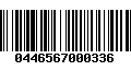 Código de Barras 0446567000336