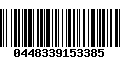 Código de Barras 0448339153385