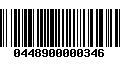 Código de Barras 0448900000346