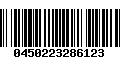 Código de Barras 0450223286123