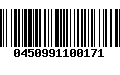 Código de Barras 0450991100171