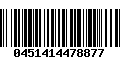 Código de Barras 0451414478877