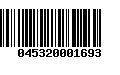 Código de Barras 045320001693