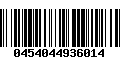 Código de Barras 0454044936014