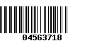 Código de Barras 04563718