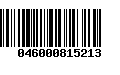 Código de Barras 046000815213