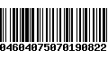 Código de Barras 04604075070190822