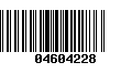 Código de Barras 04604228