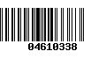 Código de Barras 04610338