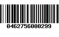 Código de Barras 0462756000299