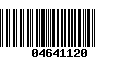 Código de Barras 04641120