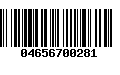 Código de Barras 04656700281