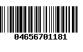 Código de Barras 04656701181