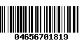 Código de Barras 04656701819