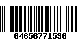 Código de Barras 04656771536