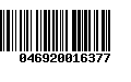 Código de Barras 046920016377