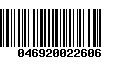 Código de Barras 046920022606