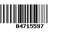 Código de Barras 04715597