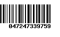Código de Barras 047247339759