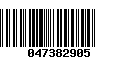 Código de Barras 047382905