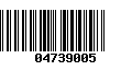 Código de Barras 04739005