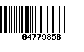 Código de Barras 04779858