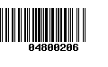 Código de Barras 04800206