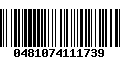 Código de Barras 0481074111739