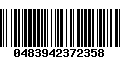 Código de Barras 0483942372358