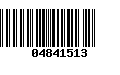 Código de Barras 04841513