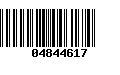 Código de Barras 04844617