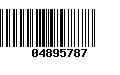 Código de Barras 04895787