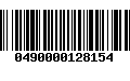 Código de Barras 0490000128154