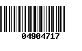 Código de Barras 04904717