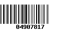 Código de Barras 04907817