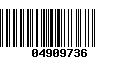 Código de Barras 04909736