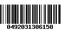 Código de Barras 0492031306150