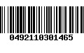 Código de Barras 0492110301465