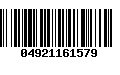 Código de Barras 04921161579