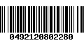 Código de Barras 0492120802280