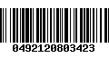 Código de Barras 0492120803423