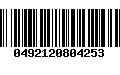 Código de Barras 0492120804253