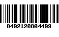 Código de Barras 0492120804499