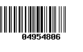 Código de Barras 04954806