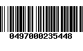 Código de Barras 0497000235448