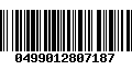 Código de Barras 0499012807187