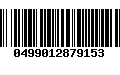 Código de Barras 0499012879153