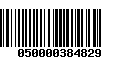 Código de Barras 050000384829